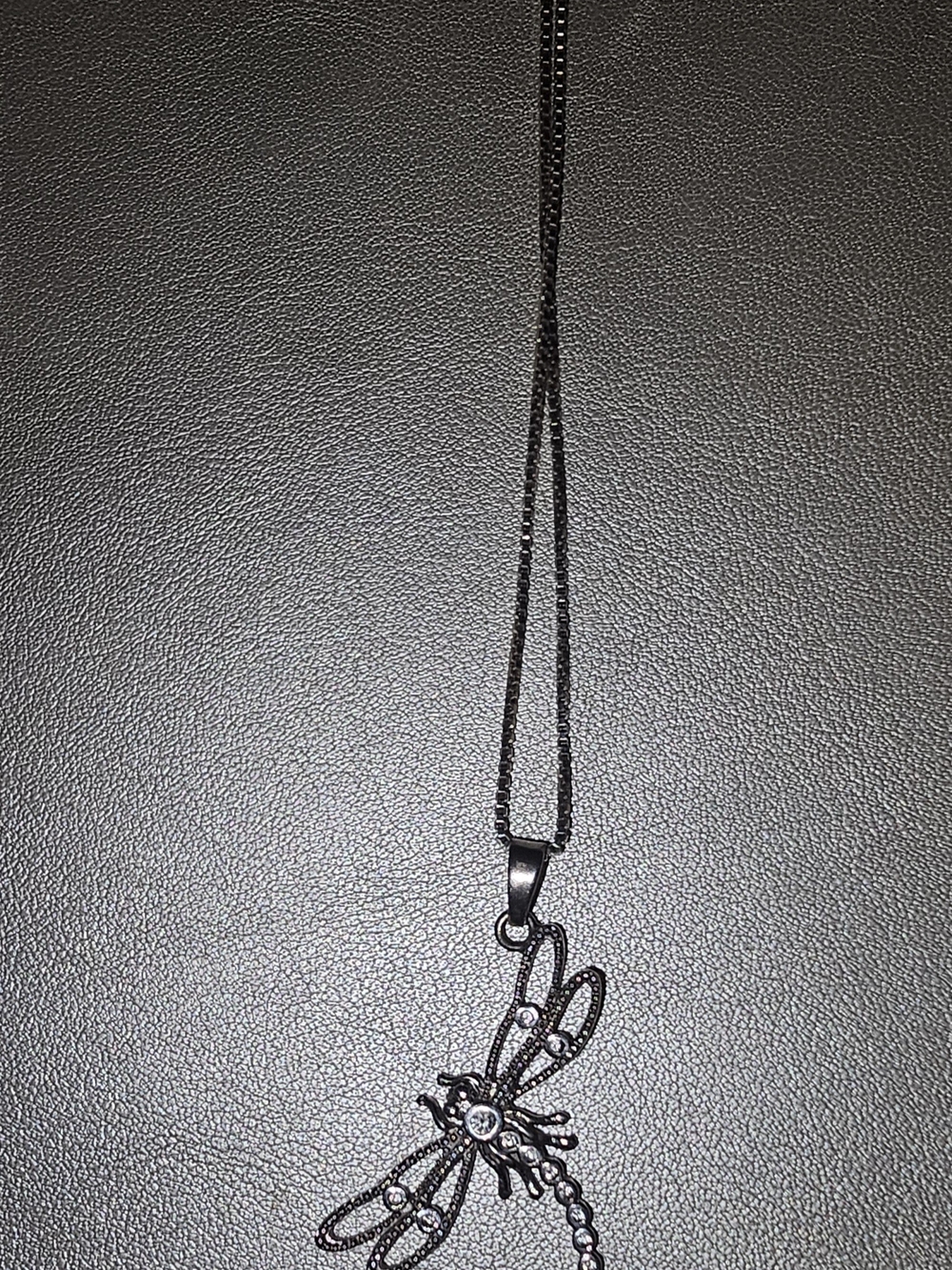 Sterling Silver And Crystal Dragonfly Pendant Necklace - Elegant Women's Jewelry